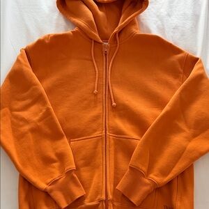 TNA Cozy Fleece Hoodie in Warm Orange